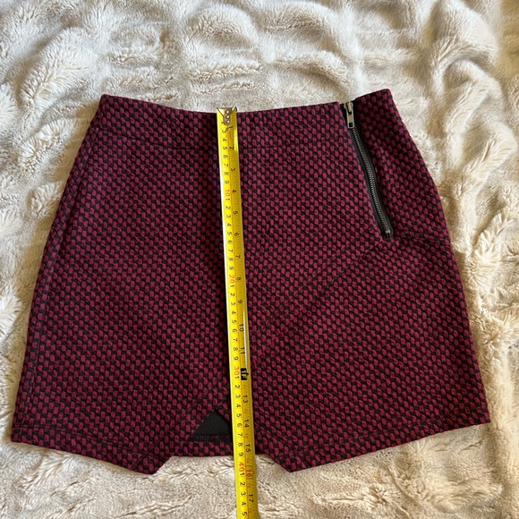 Sanctuary cranberry/black checkered mini shirt - XS/S - Picture 5 of 6